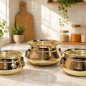 Hammered Muglai Biryani Handi with Lid