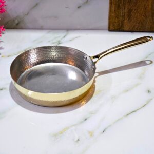 100% Pure Brass Hammered Fish Pan