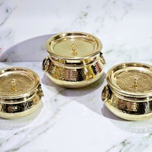 Hammered Muglai Biryani Handi with Lid
